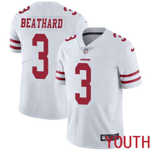 San Francisco 49ers Limited White Youth C. J. Beathard Road NFL Jersey 3 Vapor Untouchable